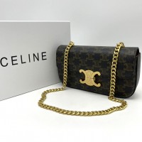 Кожаная сумка Celine Triomphe