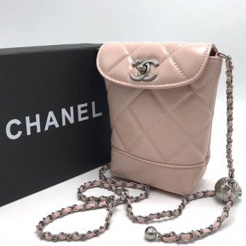 Стеганая мини-сумка Chanel с логотипом CC