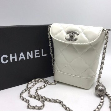 Стеганая мини-сумка Chanel с логотипом CC