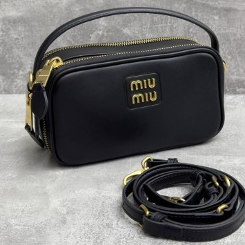Кожаная сумка Miu Miu с ручкой