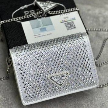 Мини-сумка Prada с кристаллами
