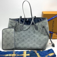 Джинсовая сумка Louis Vuitton Neverfull GM