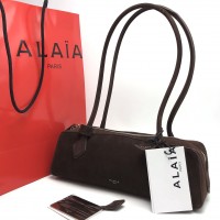 Замшевая сумка Alaïa Le Teckel